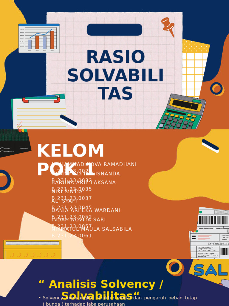 Presentasi Kelompok 2 ( Rasio Solvabilitas ) | PDF