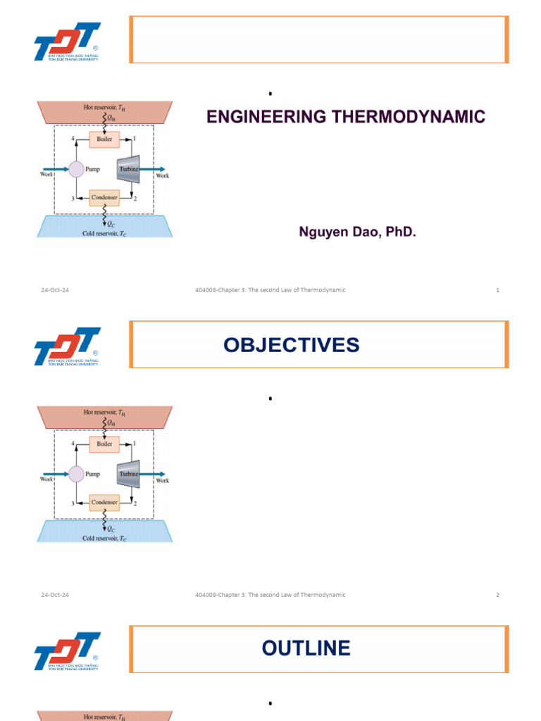 404008-Chapter 3-The Second Law of Thermodynamic | PDF | Second Law Of ...