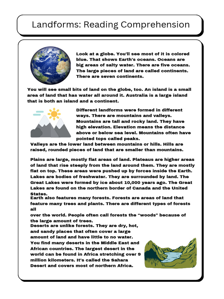 Comparing Landforms: Australia vs. USA | PDF | Mountains | Plateau
