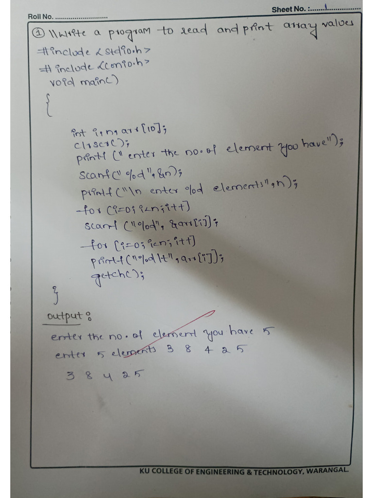 Arrays | PDF