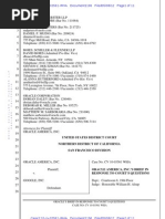 Oracle May 8 Brief for Trial Resolution