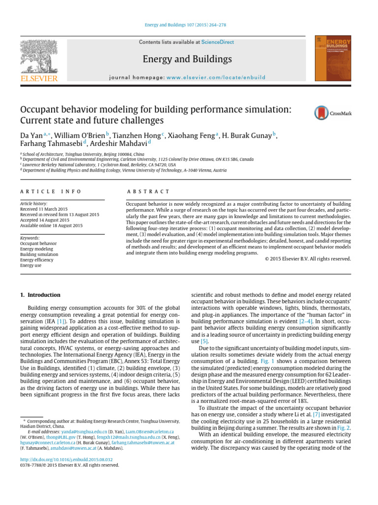 Yan 2015 | PDF | Energy Conservation | Simulation