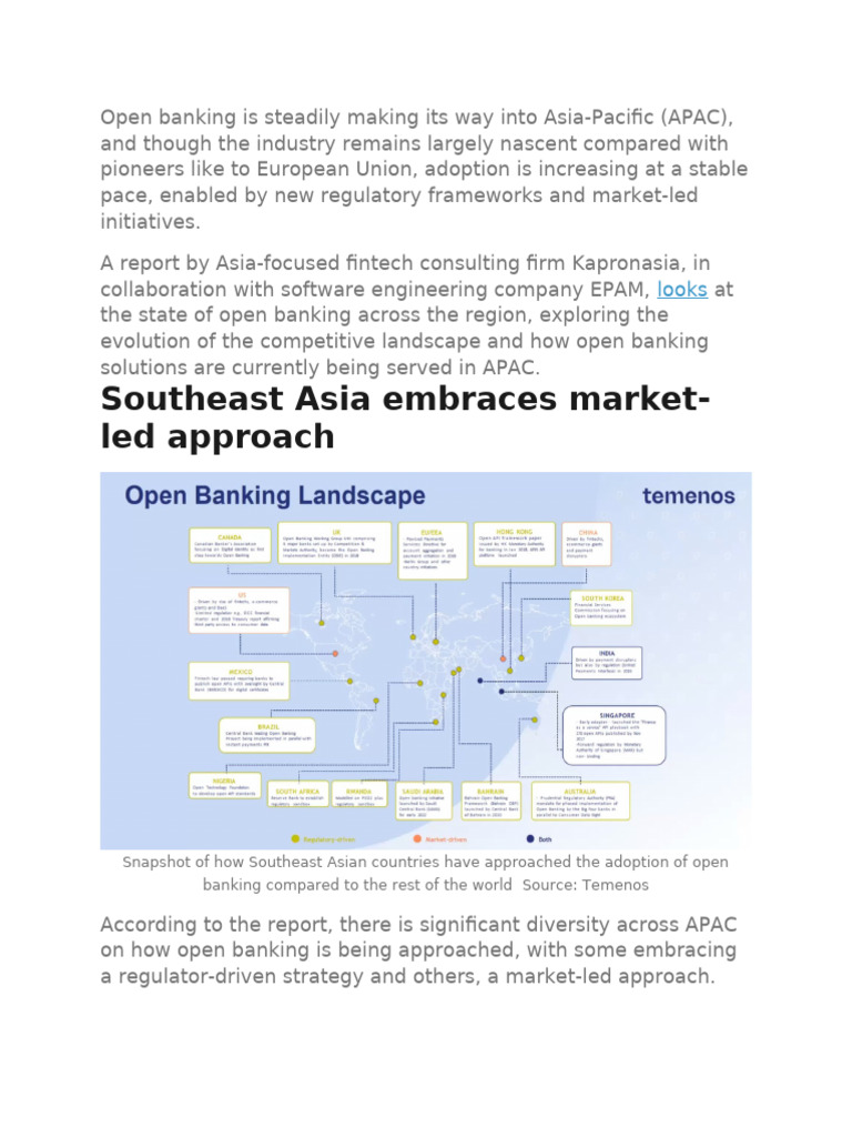 Open Banking Adoption in APAC 2023 | PDF | Banks | Economies