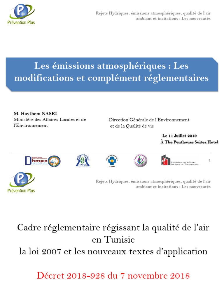 Nouveautés sur la qualité de l'air en Tunisie | PDF | Pollution de l ...