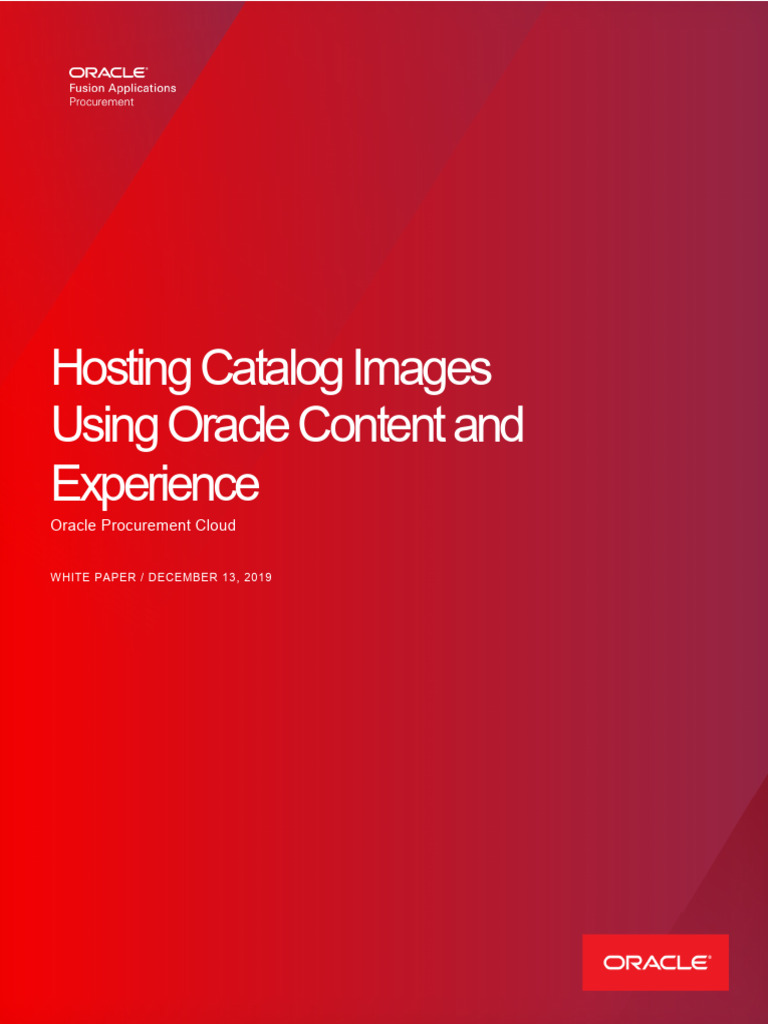 Hosting Images in Oracle Content Cloud | PDF | Oracle Corporation ...