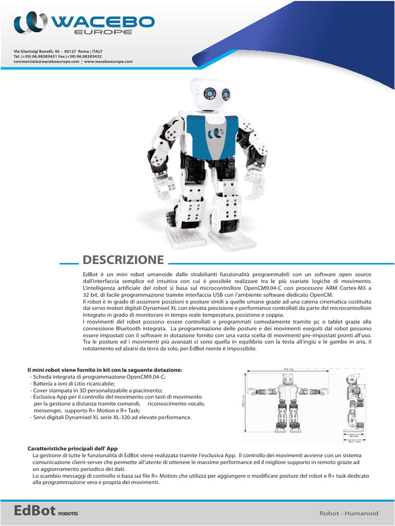Robot Umanoide EdBot | PDF