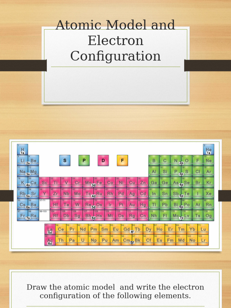 Atomic Model and Electron Configuration | PDF