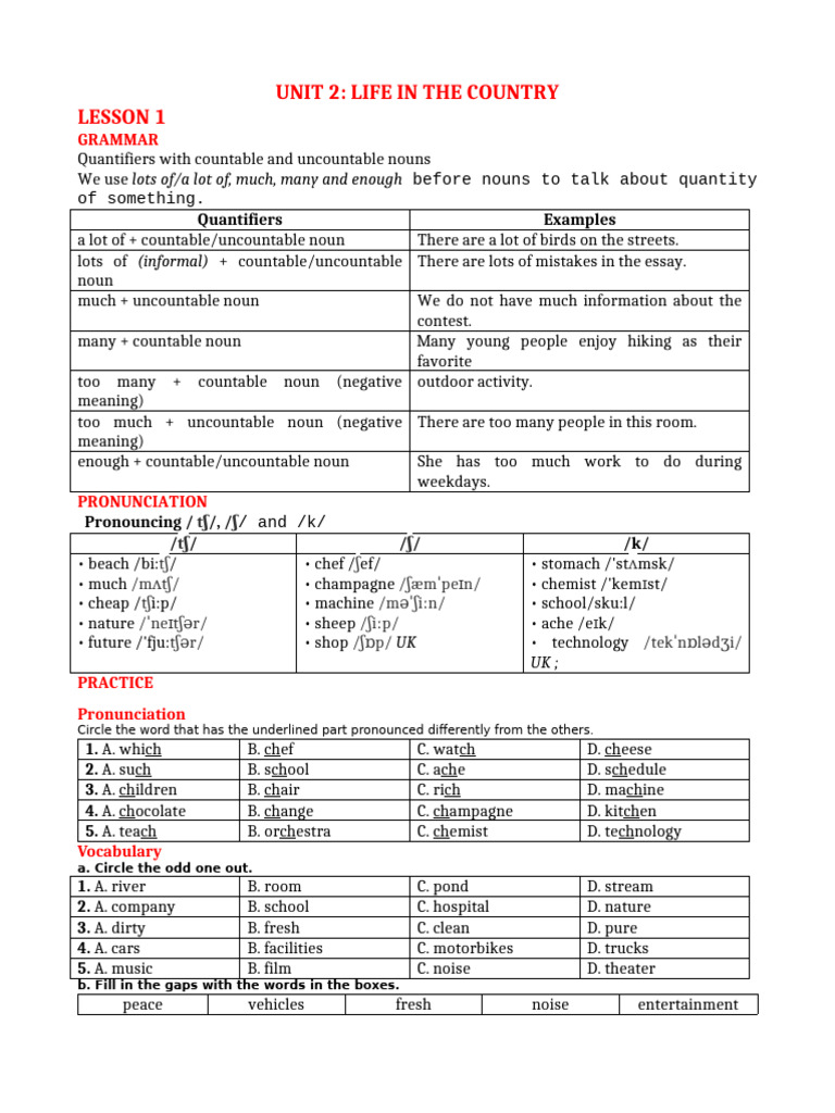 B I Dư NG Ta Smart World 8 Unit 2.life in The Country | PDF