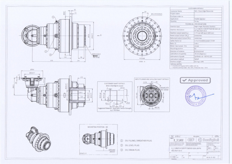 Gear Box Approved GAD - Bonfiglioli | PDF