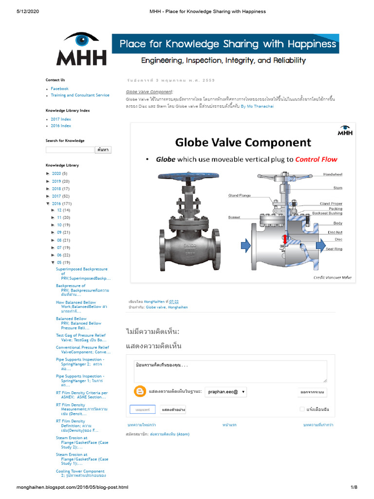 2.) MHH - Globe Valve Component | PDF