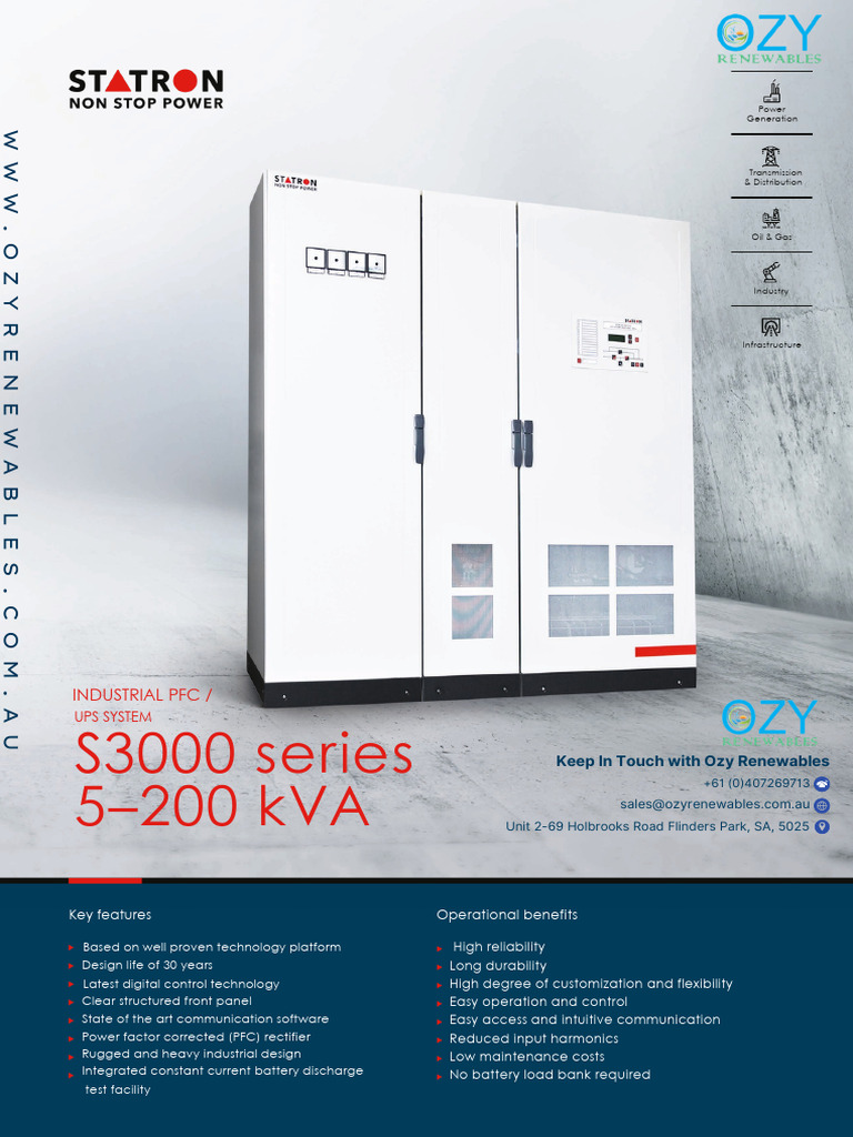 Statron s3000 en Mrz2021 PDF | PDF | Rectifier | Mains Electricity