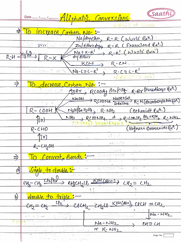 Aliphatic & Aromatic Conversions | PDF