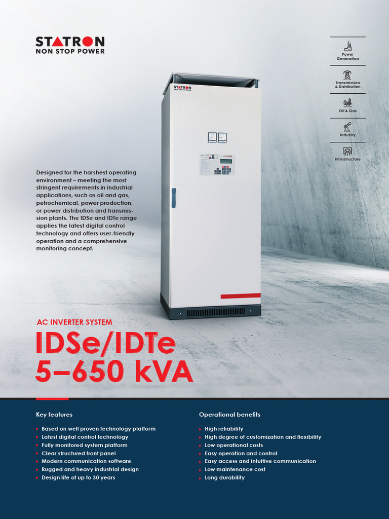 Industrial AC Inverter Systems IDSe/IDTe | PDF | Power Inverter ...
