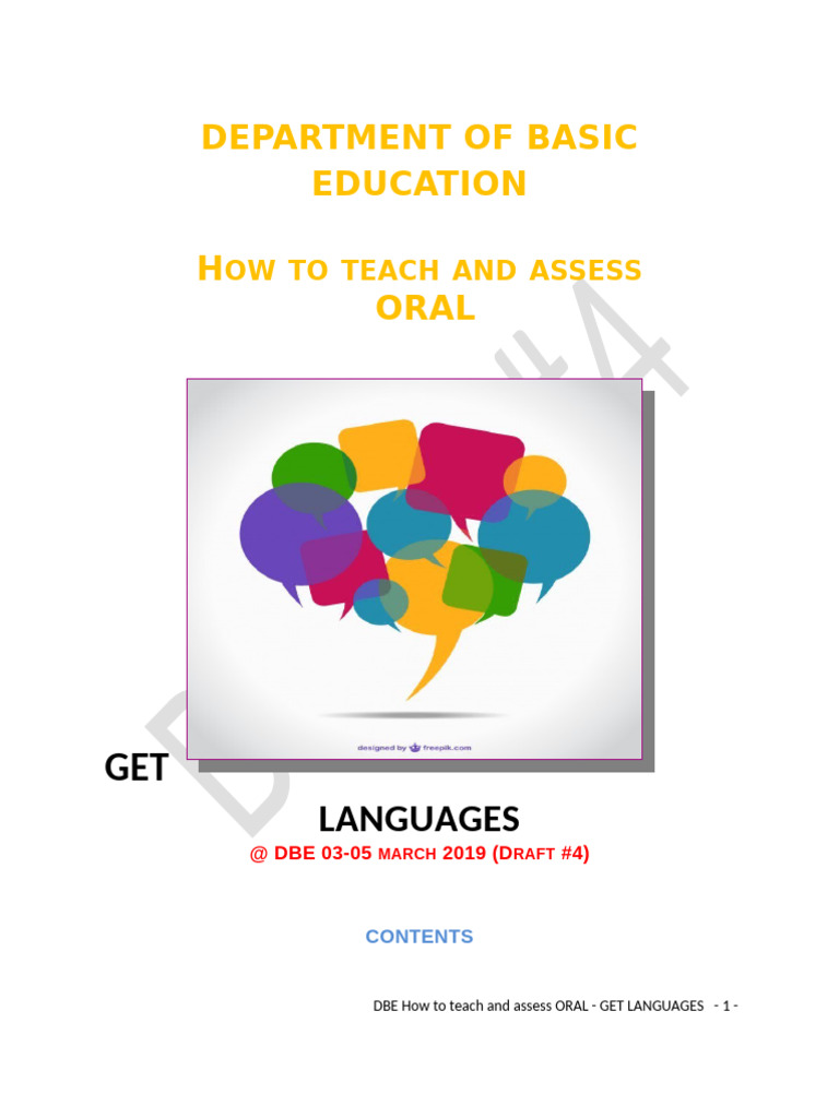 How to Teach and Assess Oral Final_7 March 2019 | PDF | Reading ...