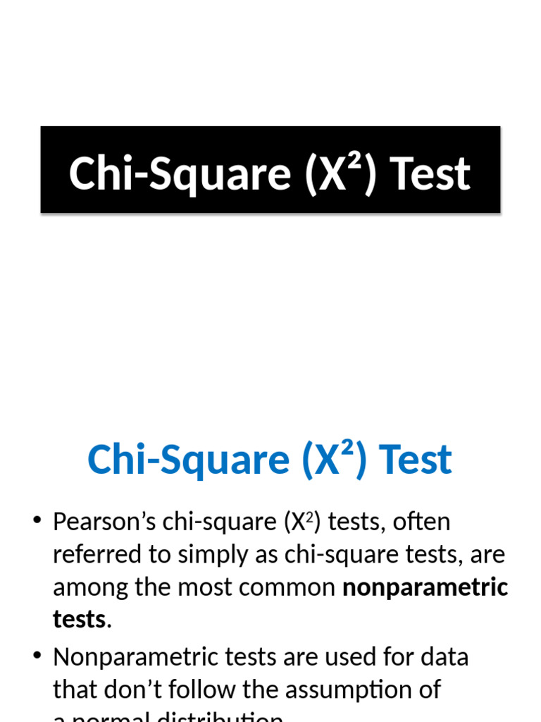 Chi Square Test | PDF