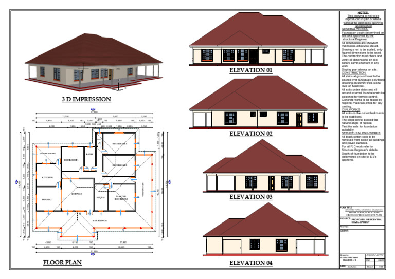 Proposed Residential Development Plans | PDF | Structural Engineering ...