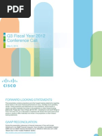 Download Cisco Q3FY12 Earnings Slides by Cisco Investor Relations SN93052093 doc pdf