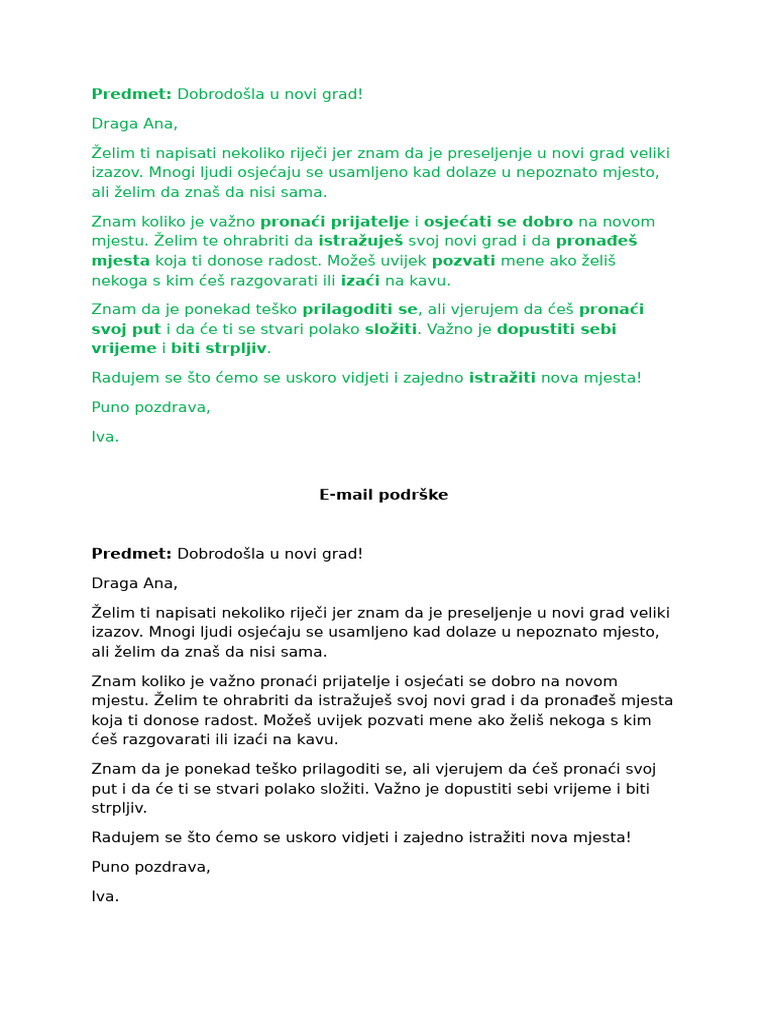 Email Podrske | PDF