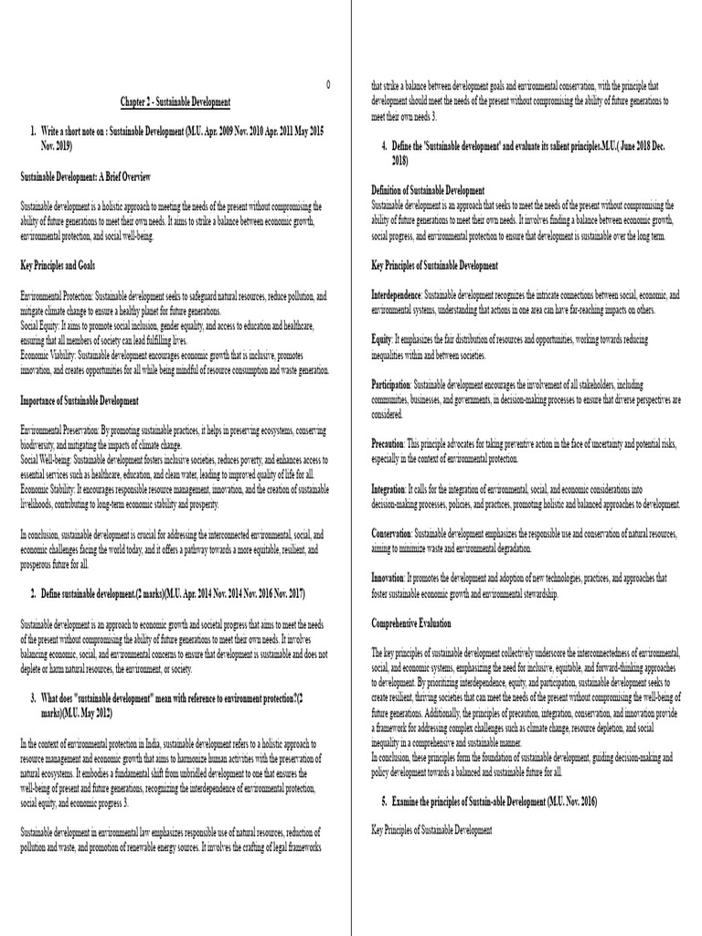Sustainable Development Principles 2023 | PDF | Sustainability ...
