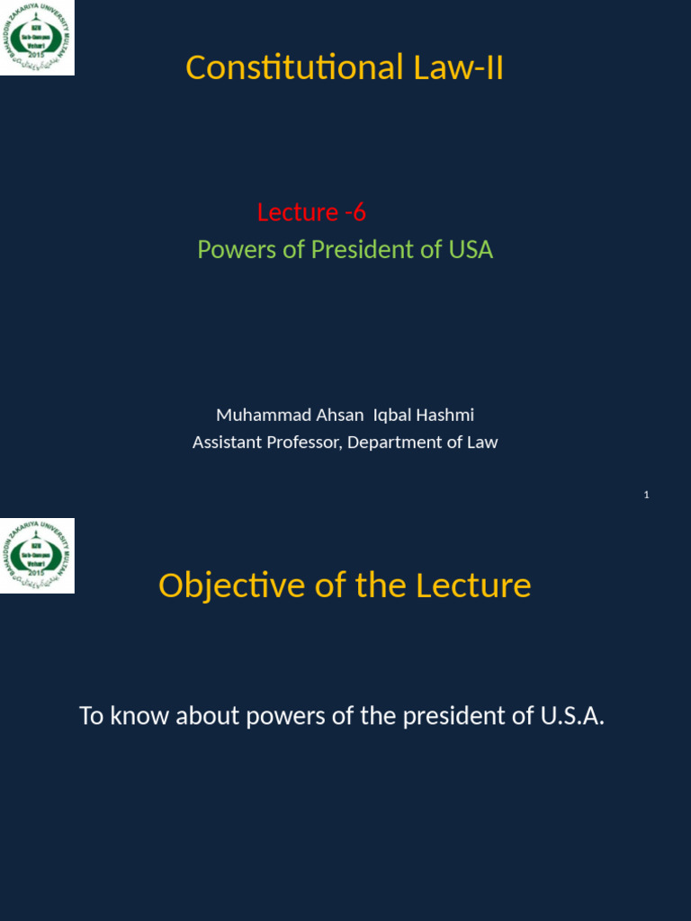 Powers of the U.S. President Explained | PDF | American Government ...