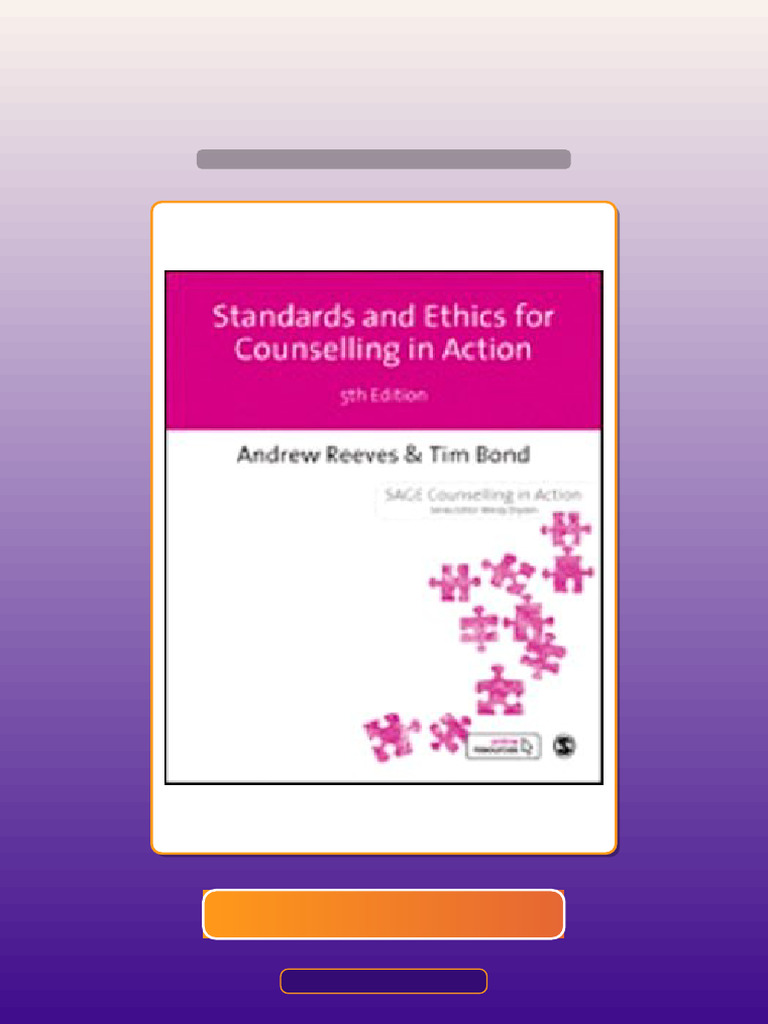 Standards and Ethics For Counselling in Action 5th Edition Andrew ...