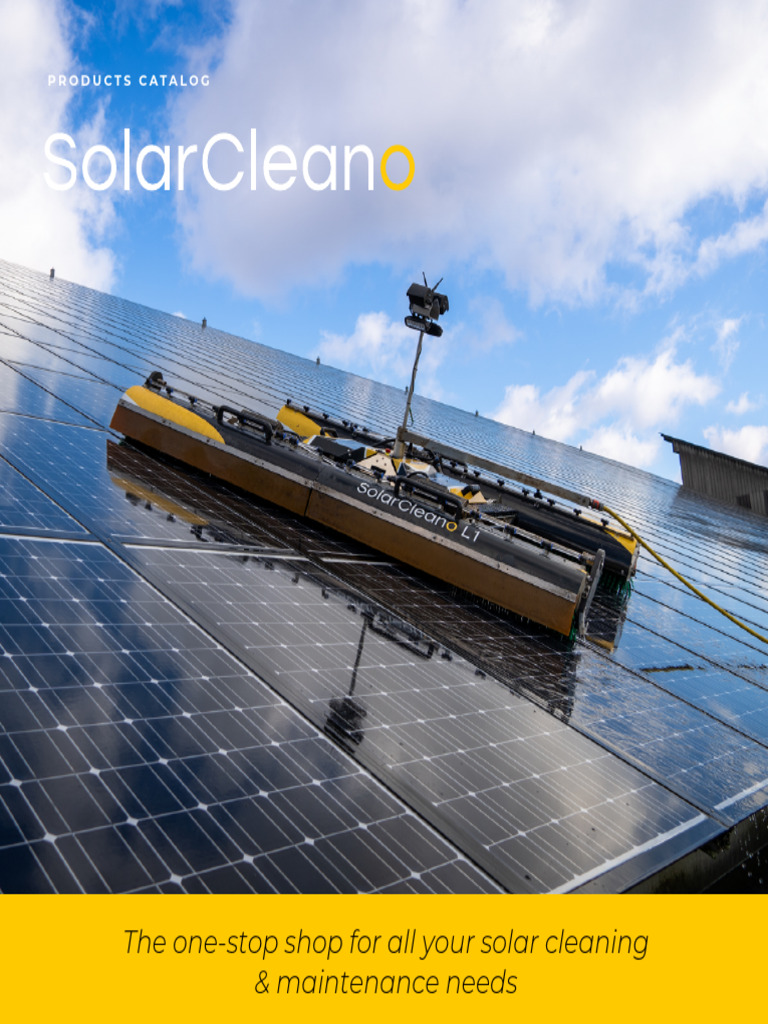 Solar Panel Cleaning Robots Catalog | PDF | Photovoltaics | Sustainable ...