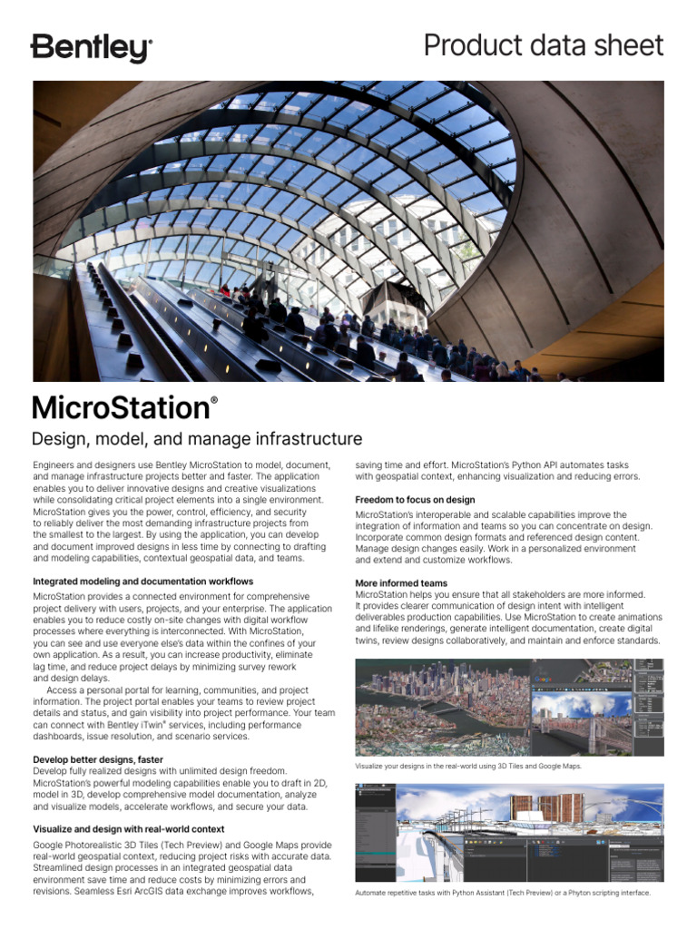 Bentley MicroStation: Design Automation Tools | PDF | 3 D Computer ...