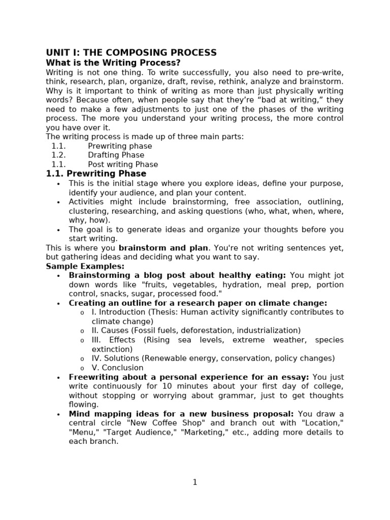 Understanding the Writing Process | PDF | Essays | Argument