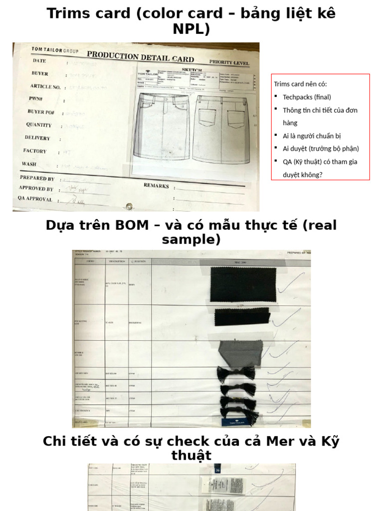 Trims Card Detail | PDF