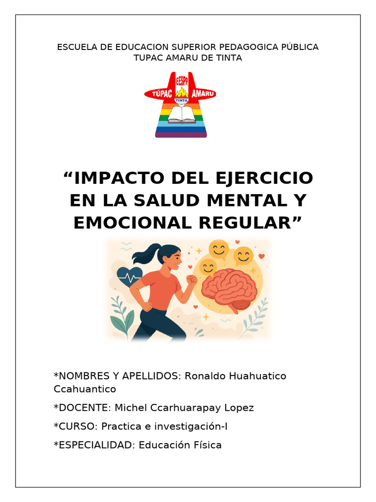 Impacto del Ejercicio en Salud Mental | PDF