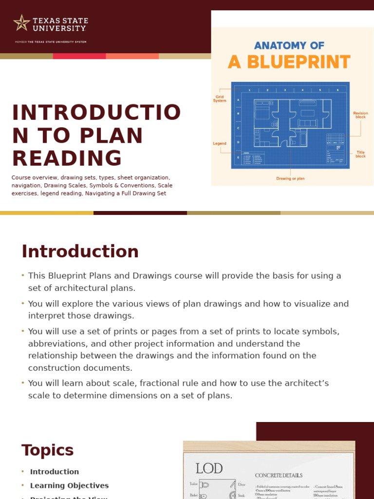 Blueprint Plan Reading Essentials | PDF | Foot (Unit)
