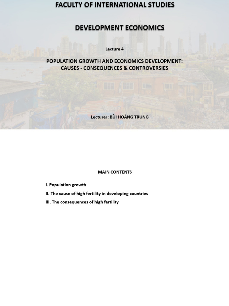 Population Growth and Economic Impact | PDF | Microeconomics | World ...