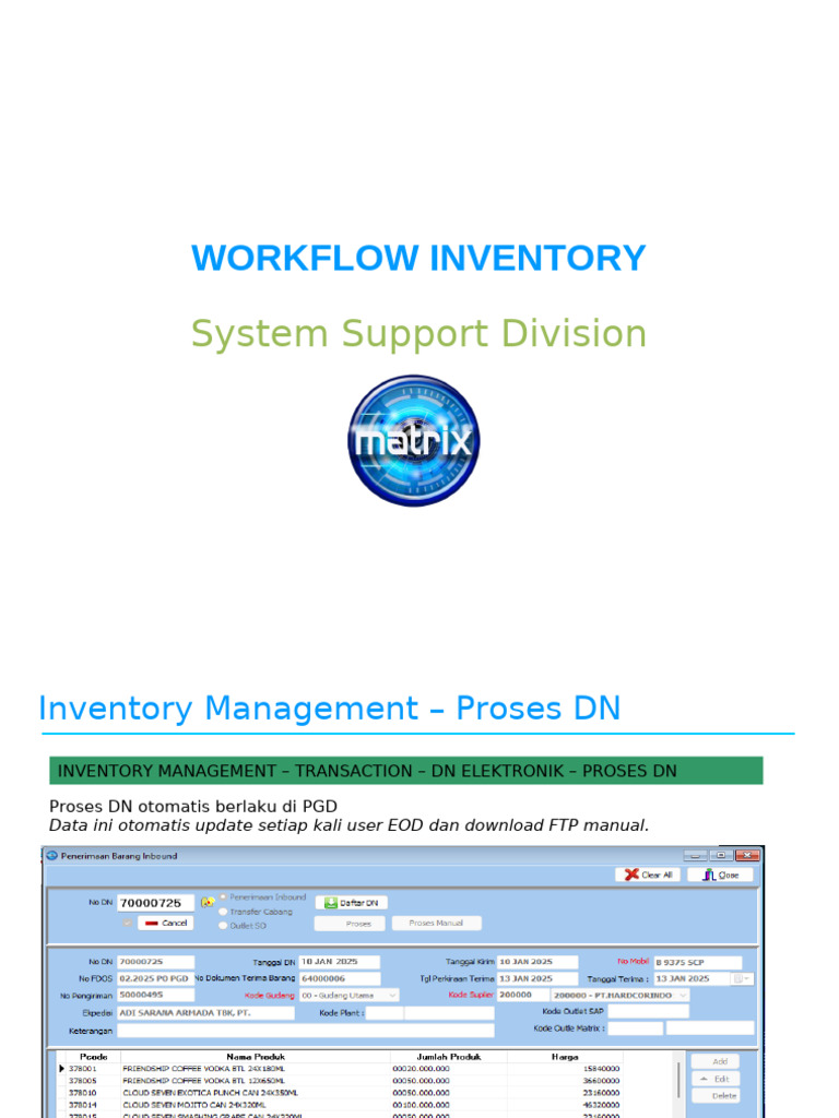 02.workflow Inventory | PDF