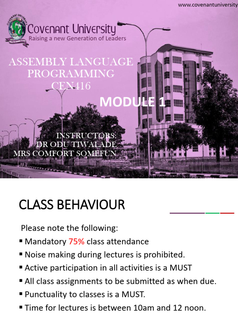 Assembly Language Programming Basics | PDF | Assembly Language ...