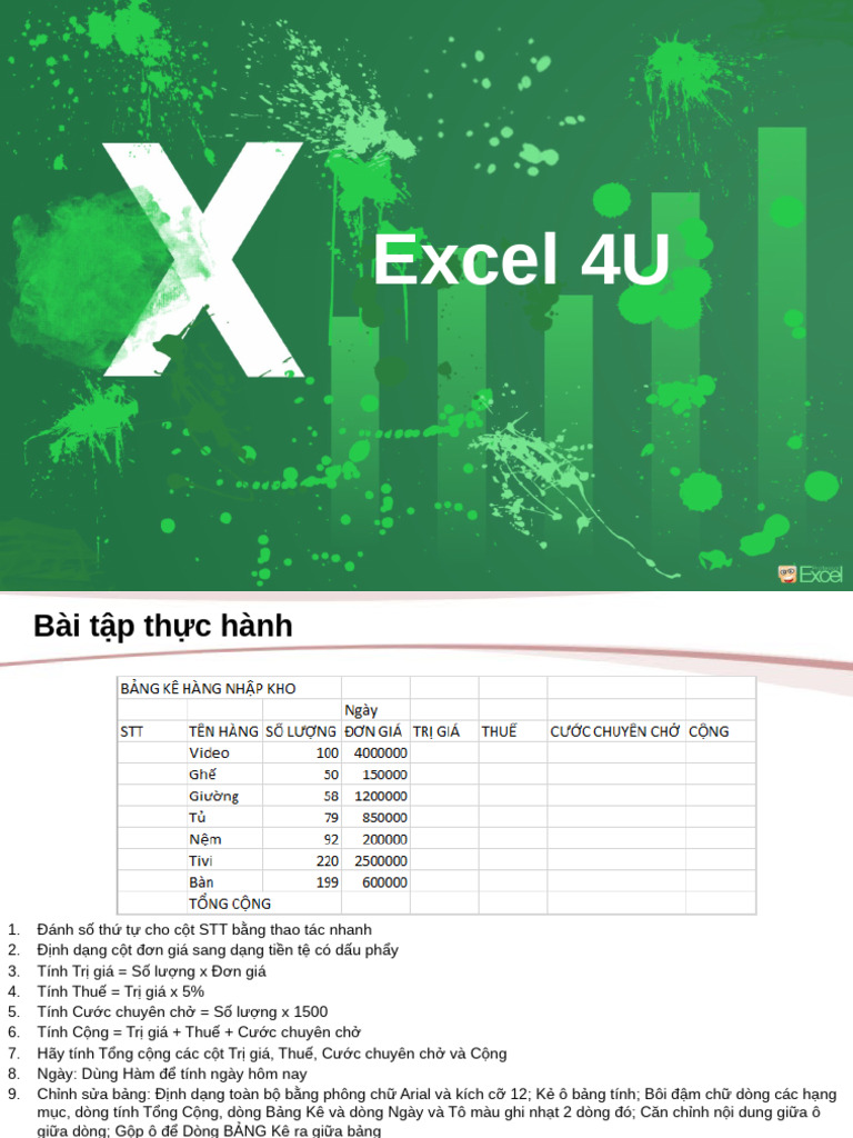 Excel 4 U | PDF