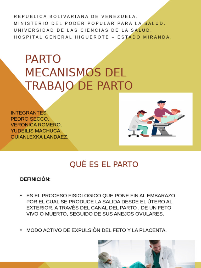 Parto Eutócico: Mecanismos y Etapas | PDF | Parto | Feto