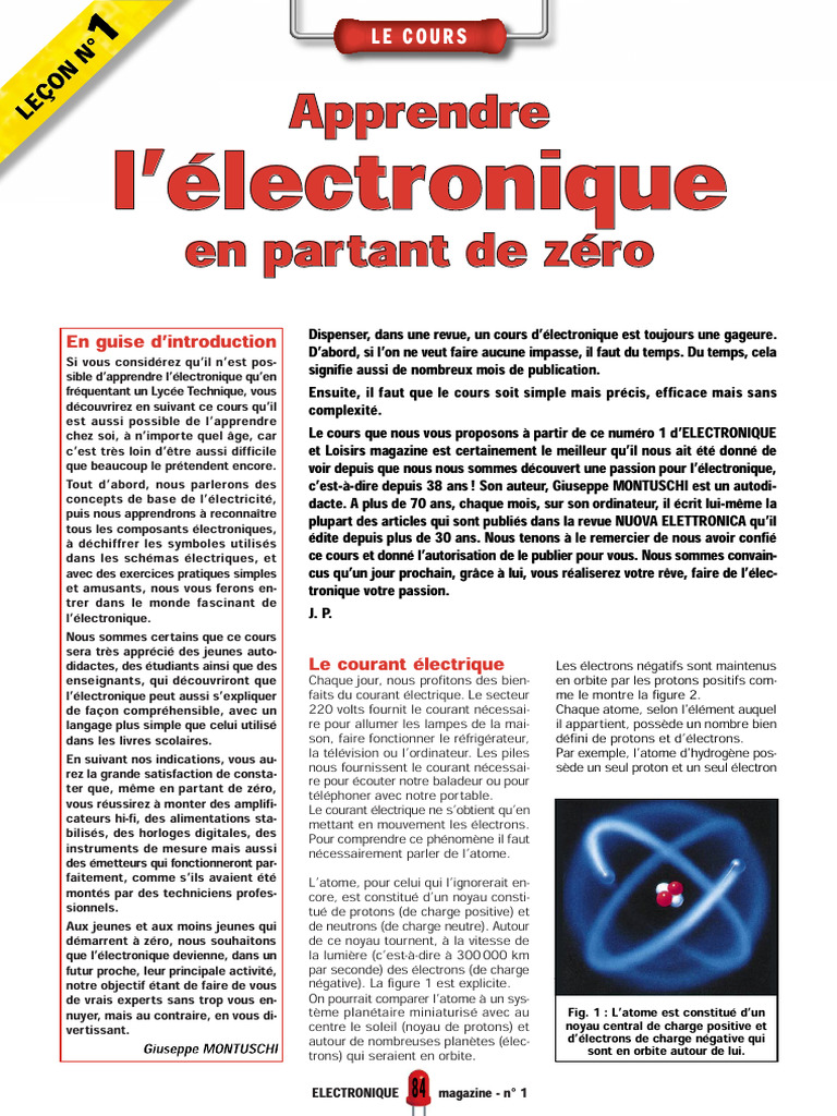 Apprendre L'electronique en Partant de Zéro | PDF