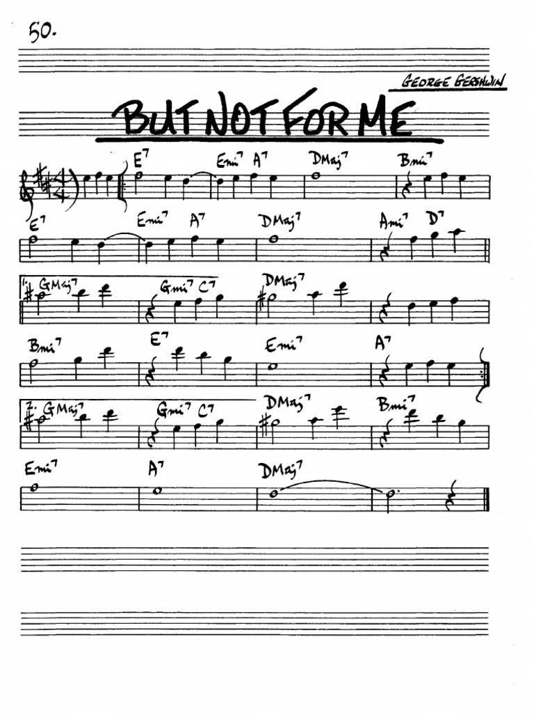 But Not For Me (Eb) | PDF
