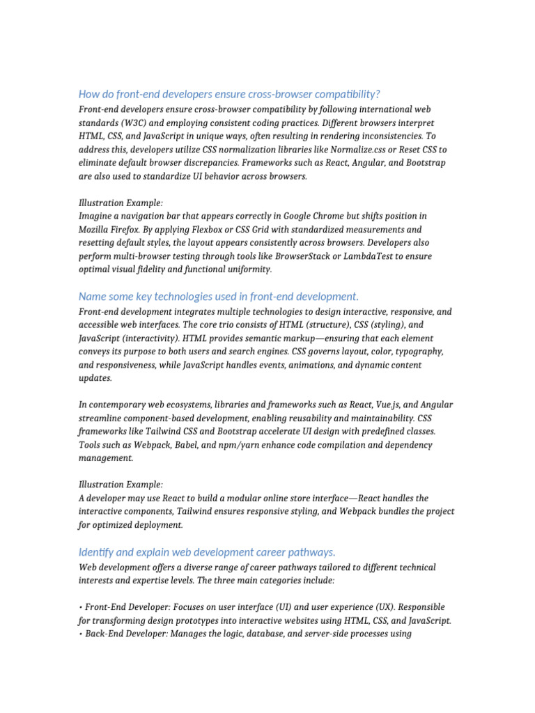 Ensuring Cross-Browser Compatibility in Web Development | PDF | Web ...