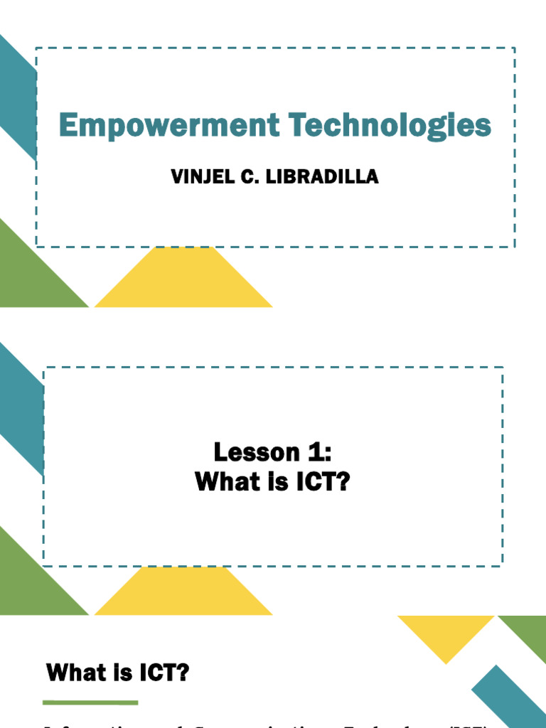 Understanding Empowerment Technologies | PDF | World Wide Web ...