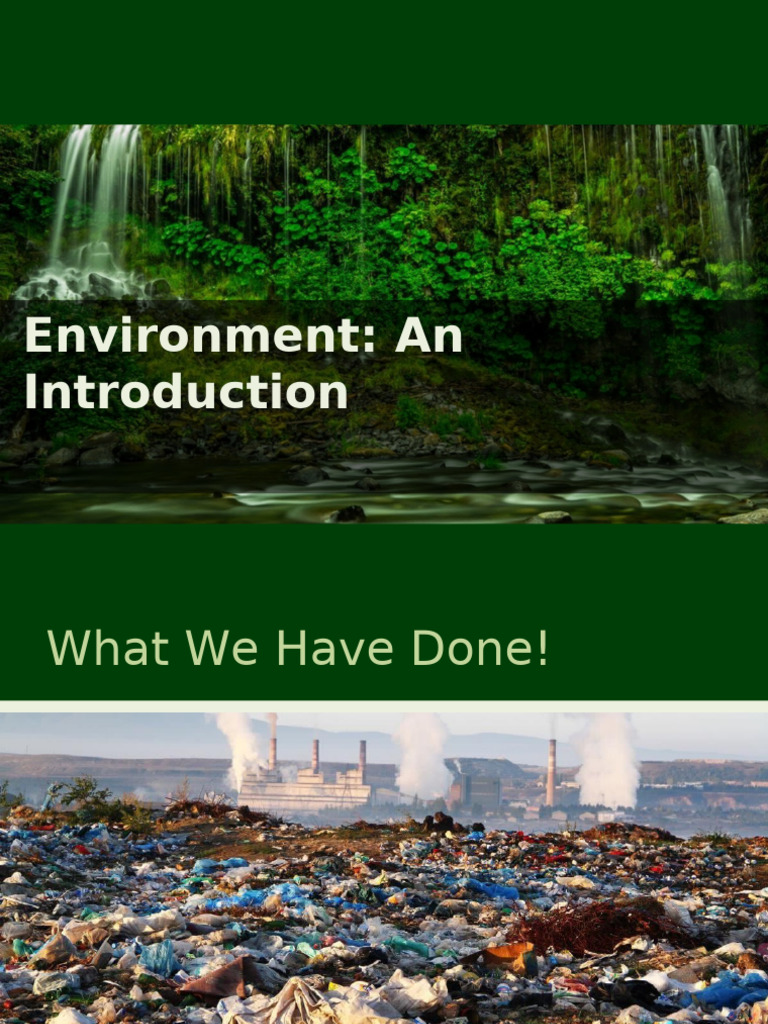Introduction to Environmental Studies | PDF | Natural Environment ...