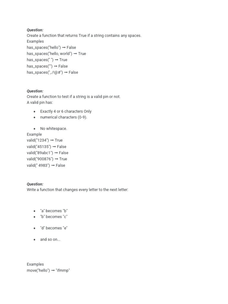 String Functions and Validations Guide | PDF