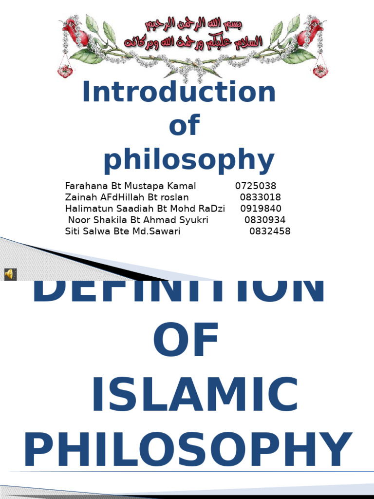 Understanding Islamic Philosophy Basics | PDF | Islamic Philosophy ...