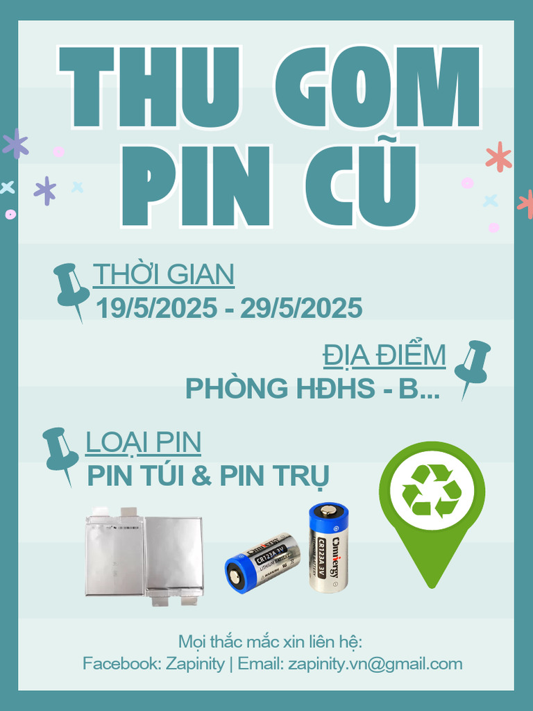 Poster Thu Gom Pin | PDF