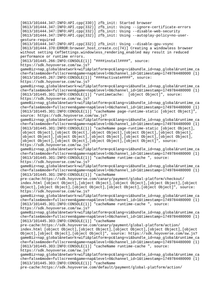 Browser Initialization Log Analysis | PDF | Computing | Computer ...
