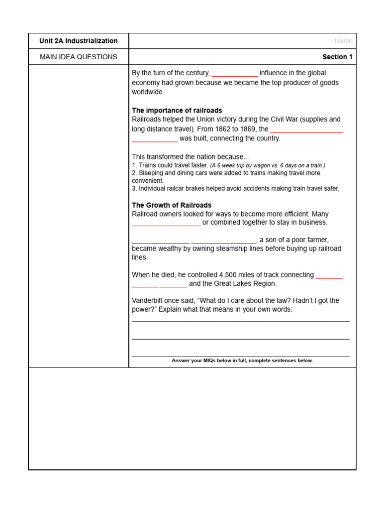 Kami Export - 22-23 US8 Unit 2A Industrialization Section 1 CNT | PDF ...