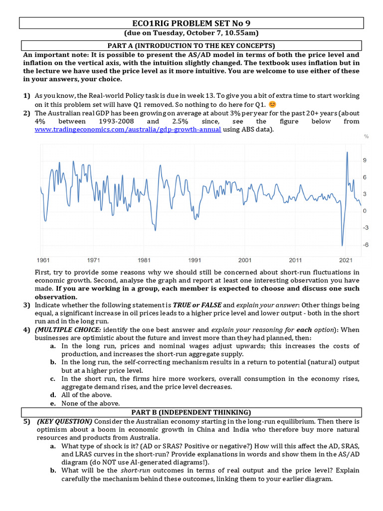 Rig25 ps9 | PDF | Long Run And Short Run | Economics
