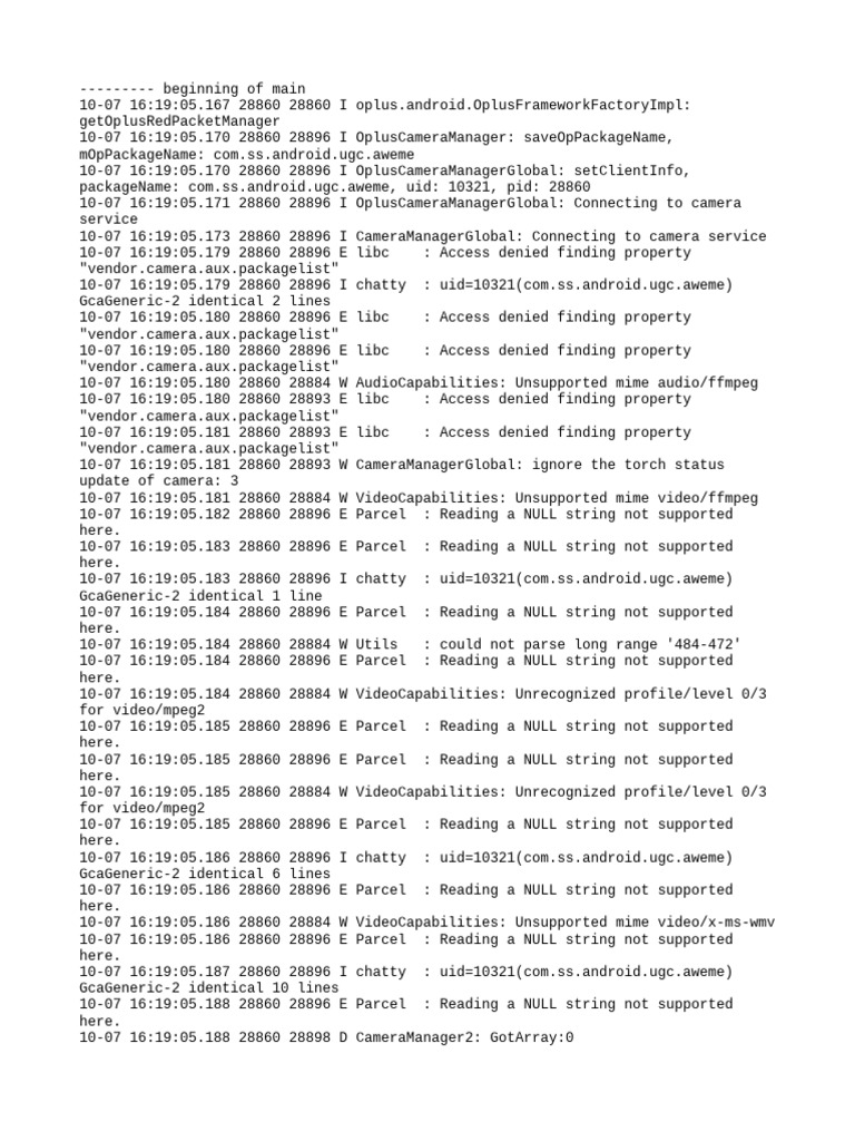 Log Cat 1759834145082 | PDF | Computing | Computer Programming