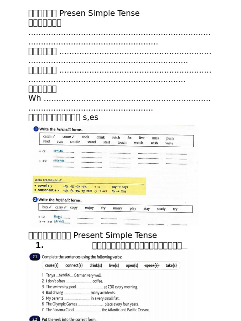 Present Simple | PDF