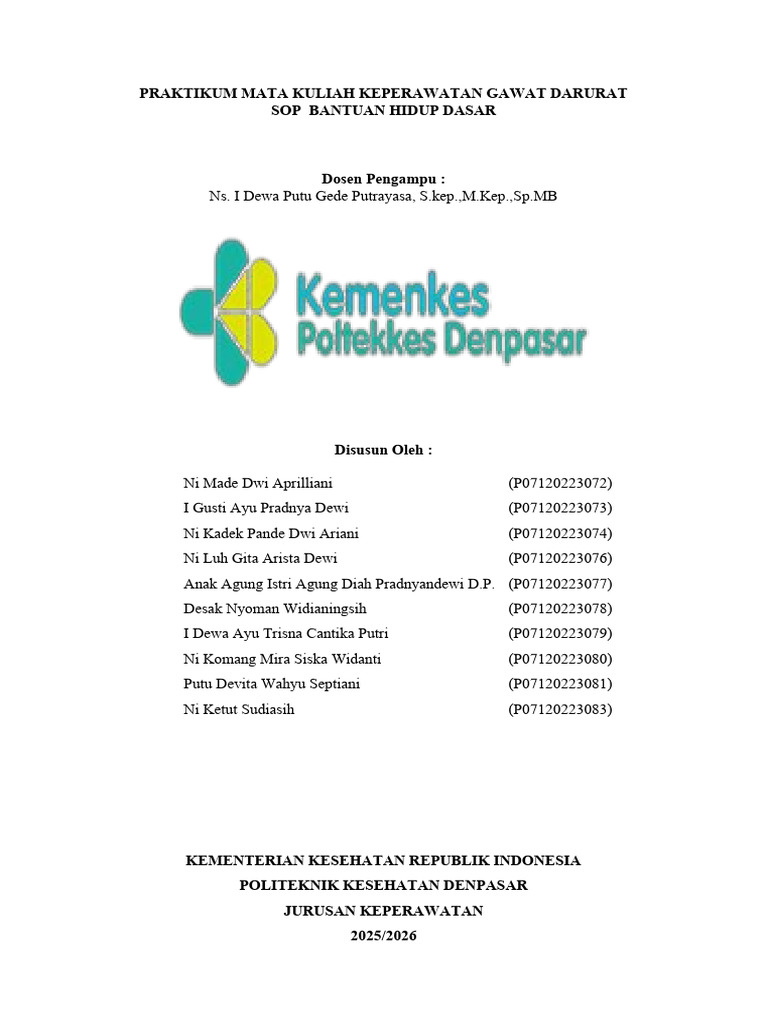 Sop BHD Kelompok 3 | PDF